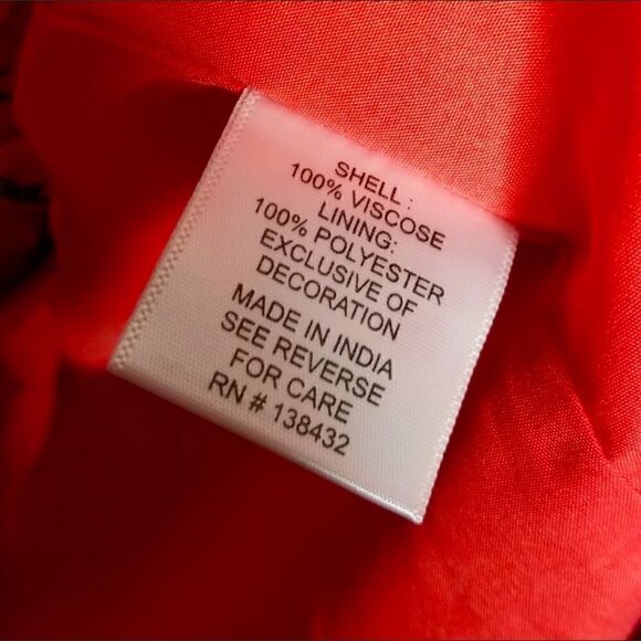 ModCloth Coral Whimsical Wildflowers Shift Dress Size M - Picture 8 of 16